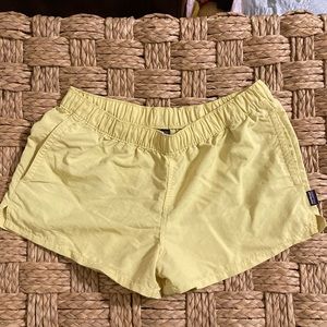 Yellow Patagonia Barely Baggie shorts size Medium